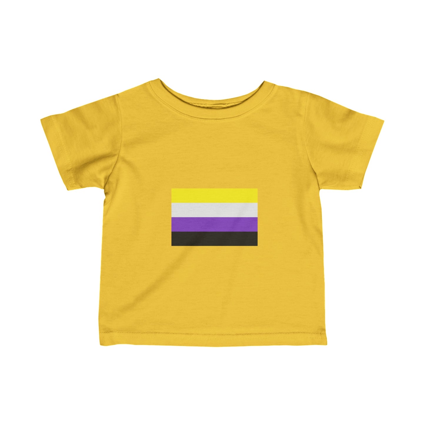Nonbinary Pride Graphic Infant T-Shirt (Perfect for babies who are born non-binary!)