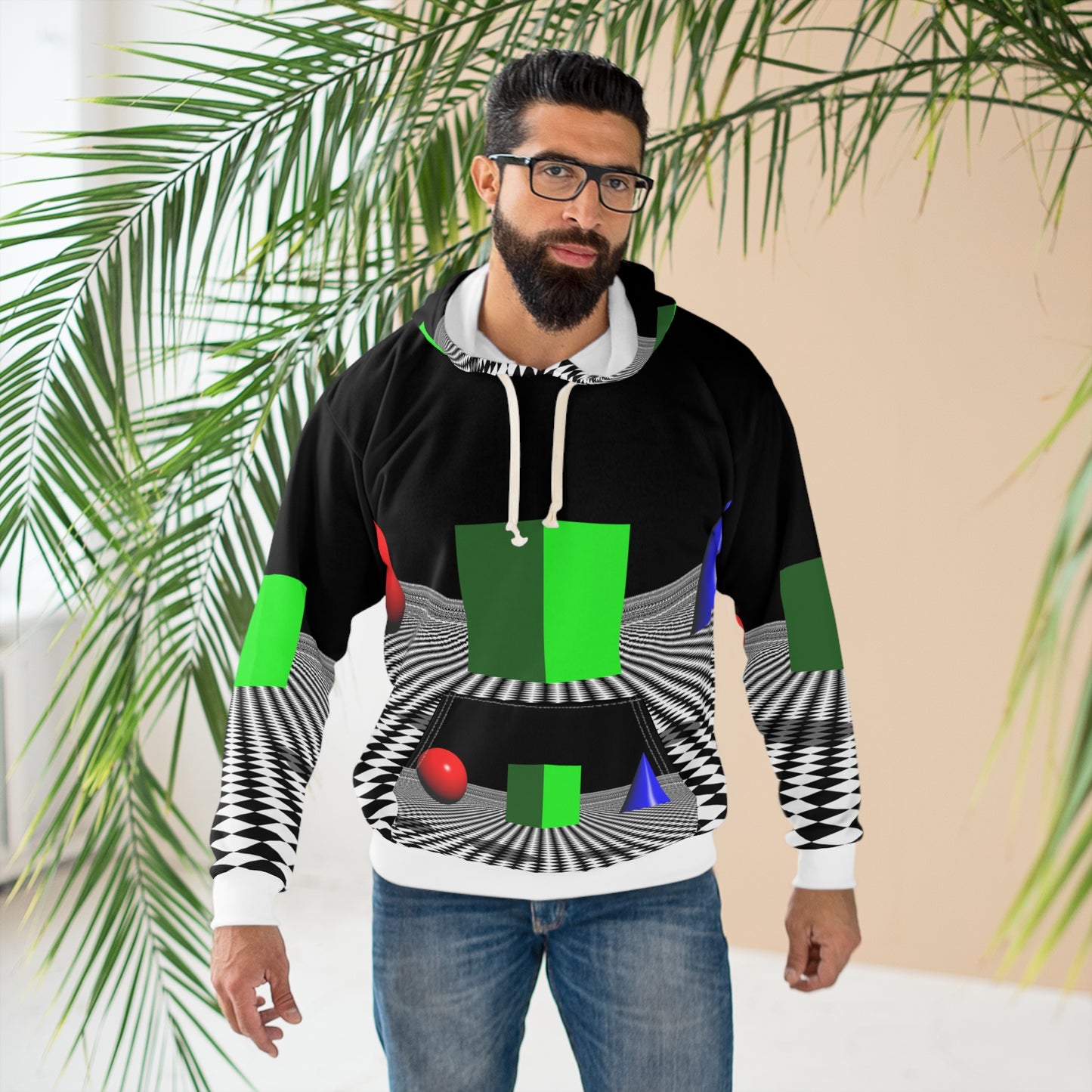 Tri Shapes Unisex Pullover Hoodie