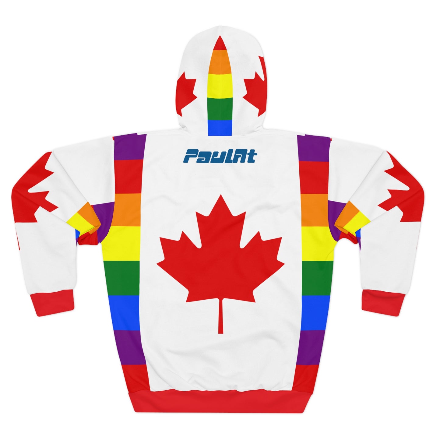 Canada LGBTQIA+ Pride Unisex Pullover Hoodie